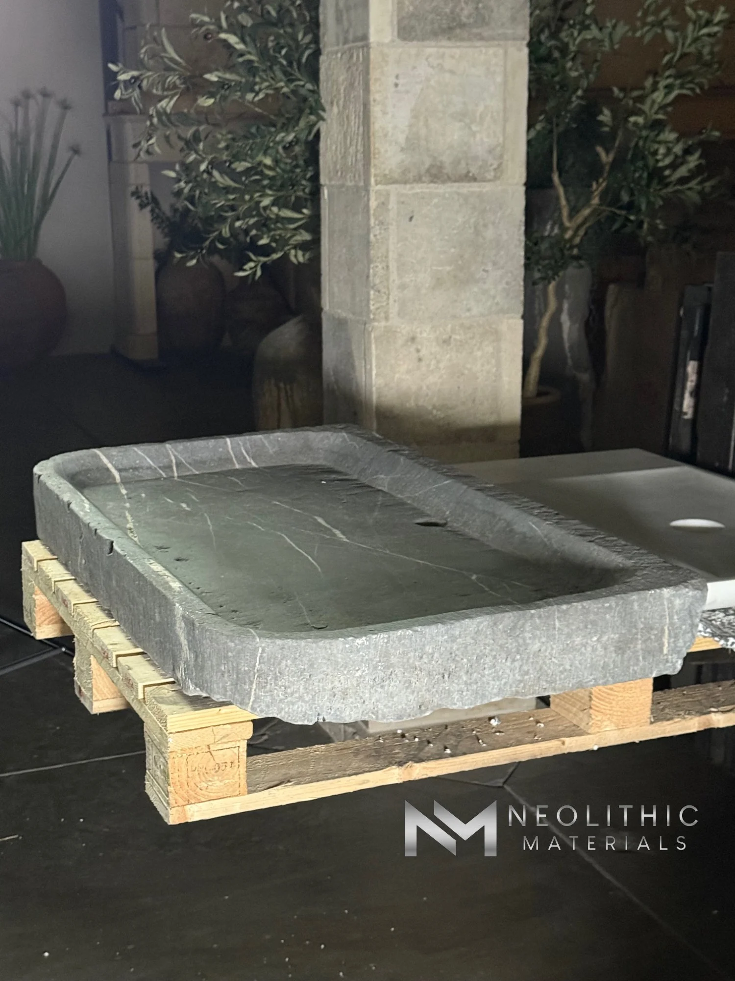 Antique Belgian Bluestone Sink - Image 3